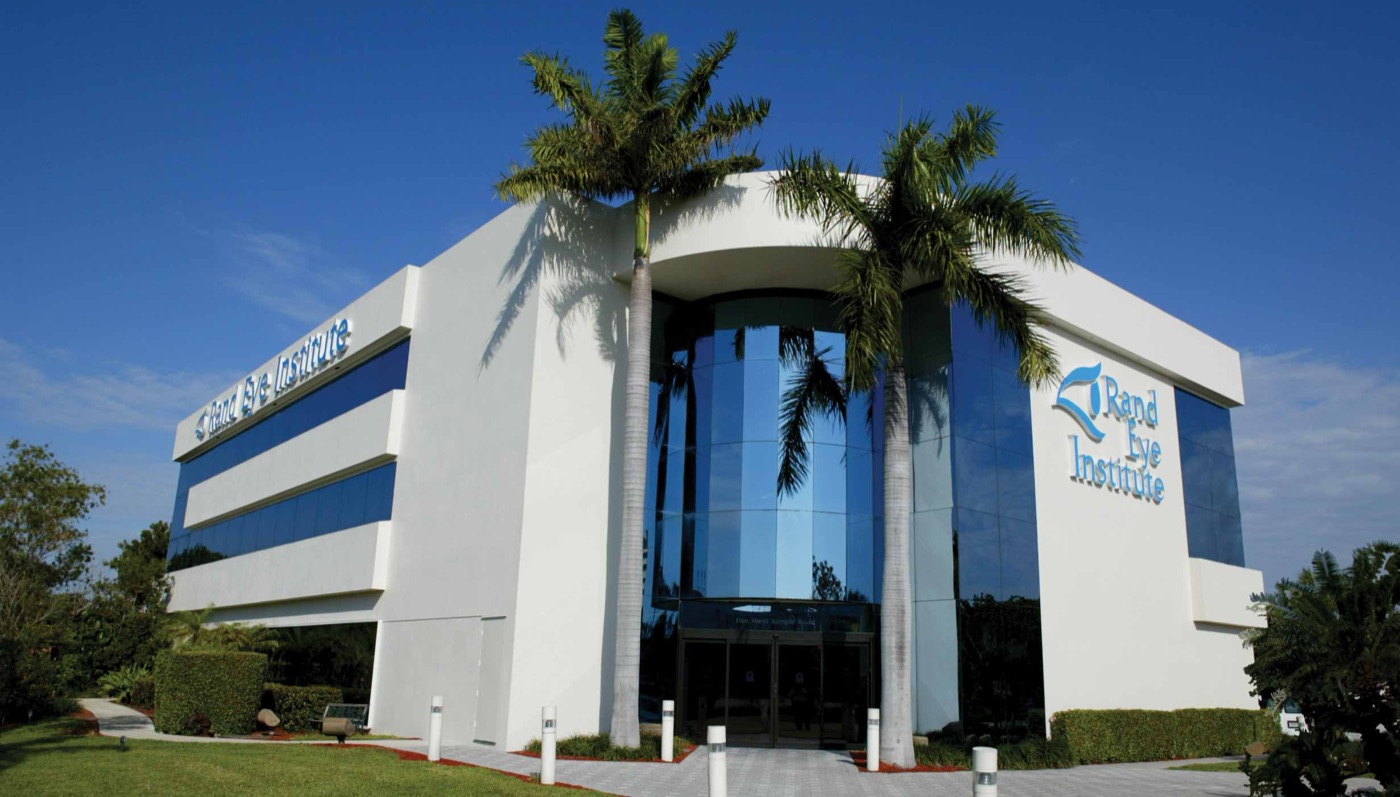 The Rand Eye Institute building on West Sample Road in Deerfield Beach, Florida